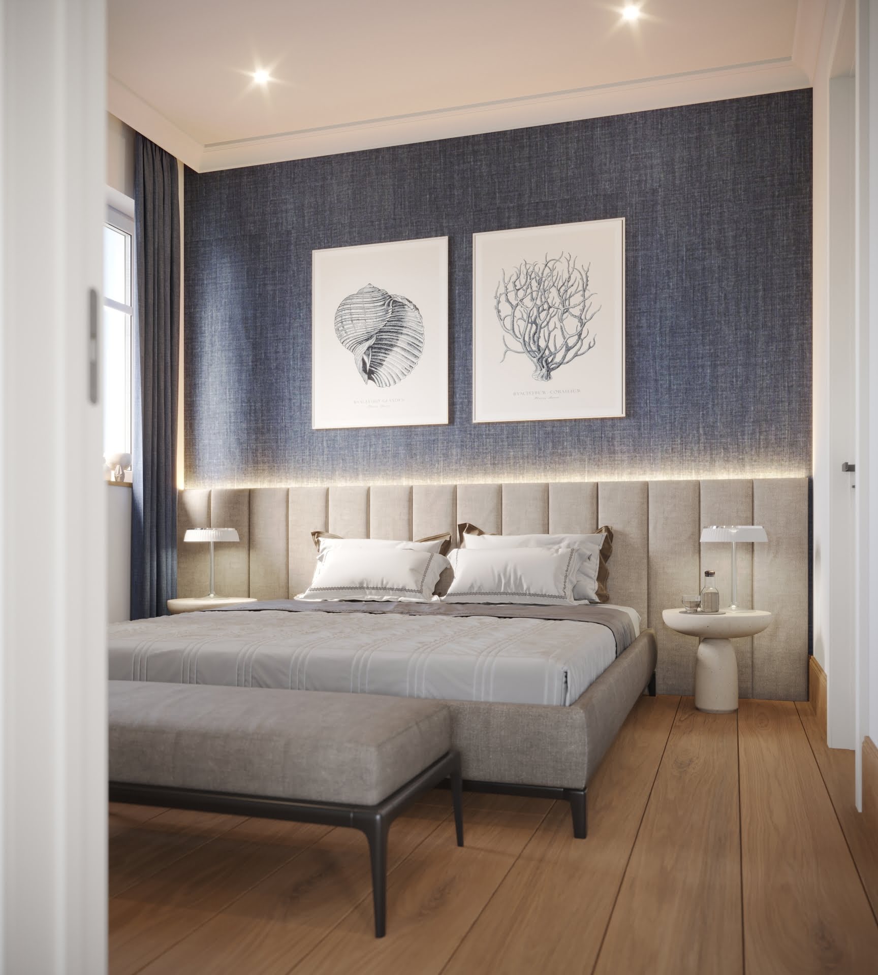 Innenraum Visualisierung eines Schlafzimmers im Hotel Mare Balticum