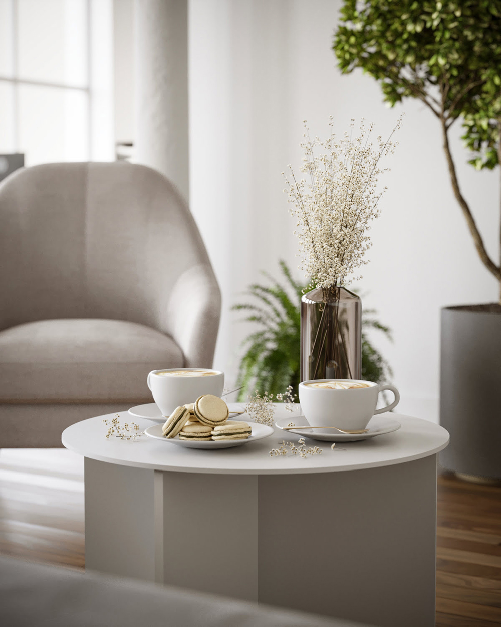 Innenraumvisualisierung eines Office Lofts