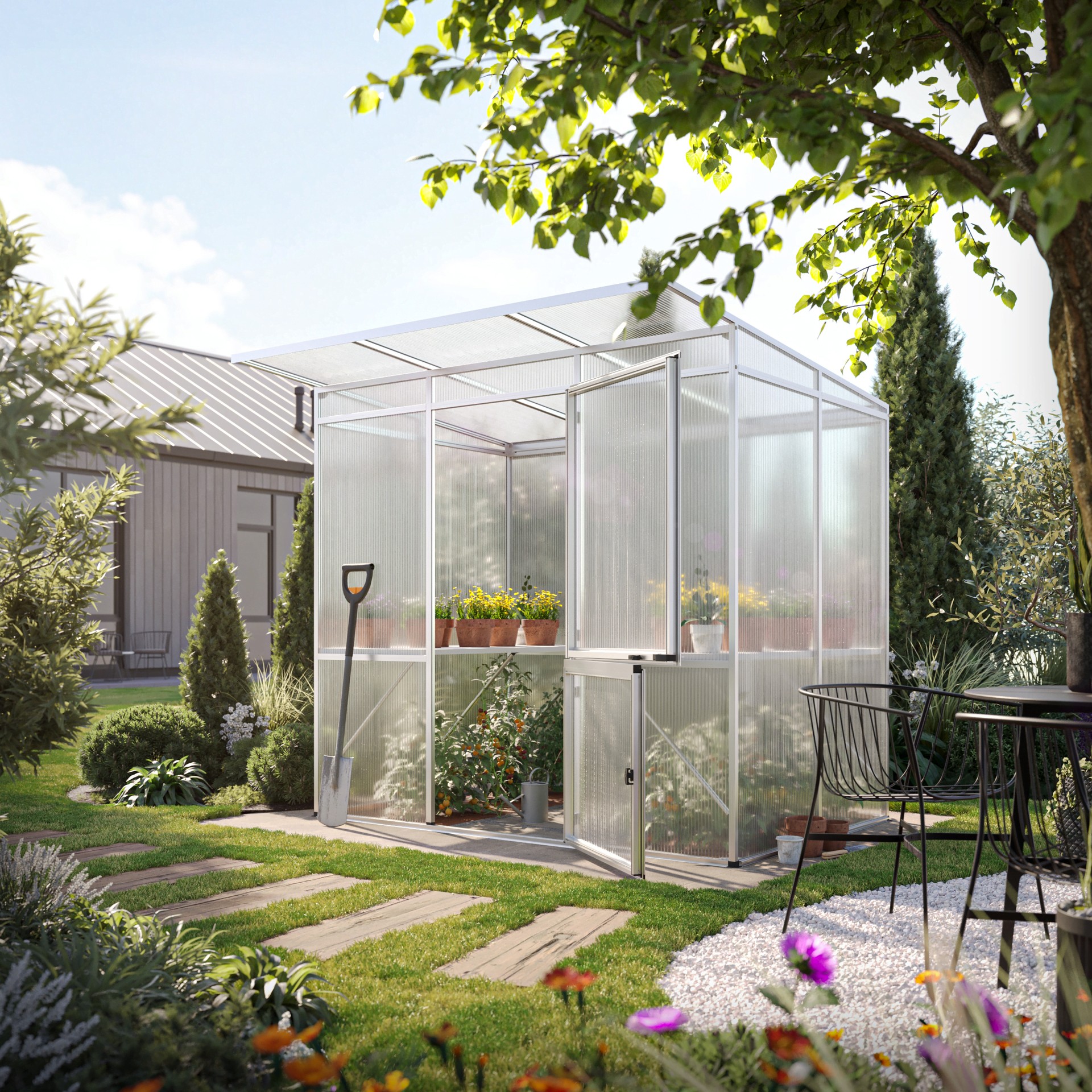 Produktvisualisierung Gewächshaus Jasmin studio.Bö