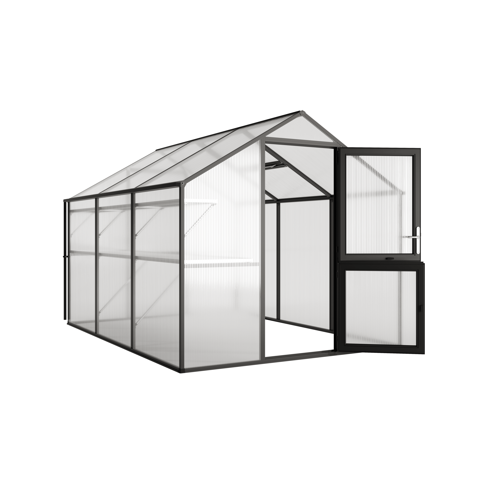 Produktvisualisierung eines Gewächshauses aus Glas